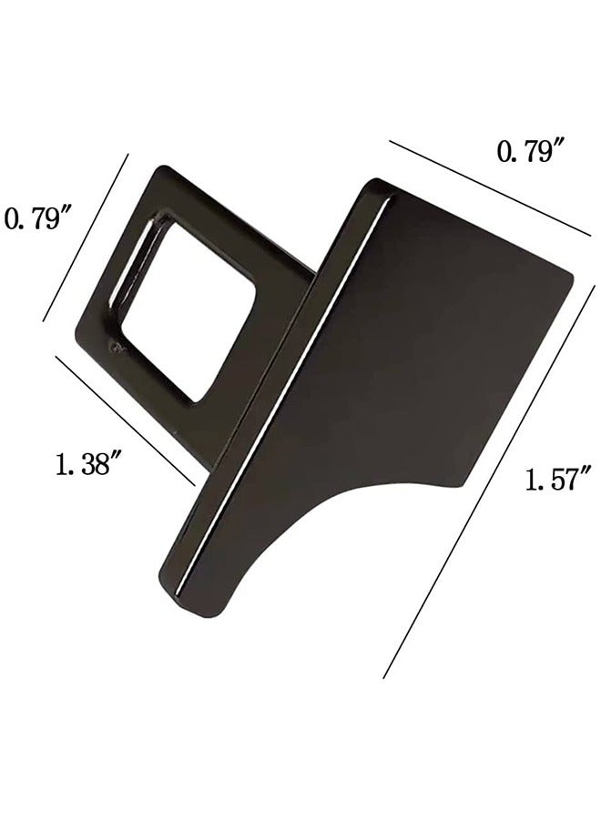 2pcs Hidden Car Seat Belt Clips, Car Metal Seat Belt Buckle Alarm (Black) - Image 4