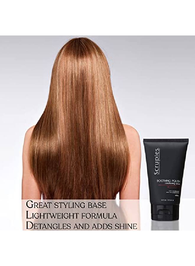 Scruples Soothing Polish Conditioning Serum Detangler & Anti Frizz Leavein Gloss Get Shiny Healthy Hair Conditioner For Men And Women With Any Hair Type - Image 3