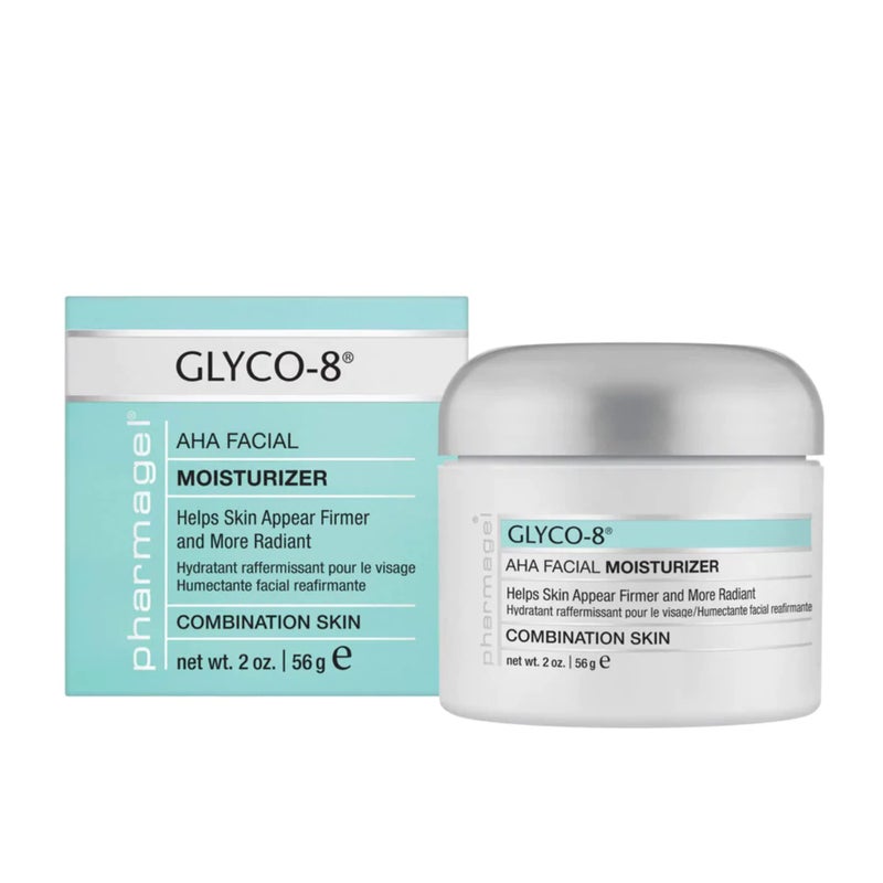 مرطب الوجه Pharmagel Glyco8 لشد البشرة للبشرة المختلطة  مرطب يومي عميق الترطيب للوجه للتجاعيد والخطوط الدقيقة  2 أونصة