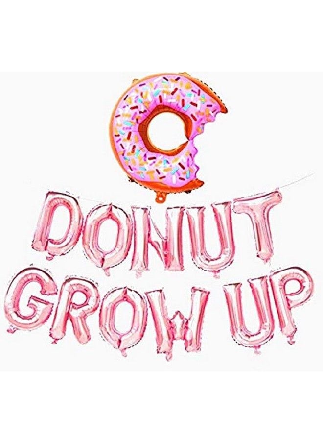 ZaneGear - Donut Grow Up Balloons Donut Grow Up Banner Birthday Party Decorations Birthday Party Supplies Donut Theme Party Supplies - Image 1
