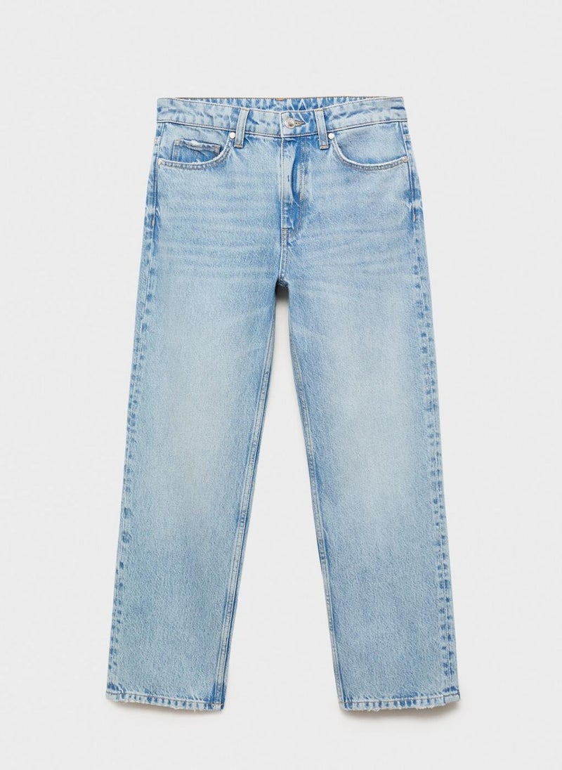 MANGO Mid-Rise Straight Jeans  - Image 5