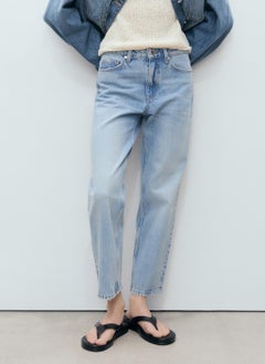 MANGO Mid-Rise Straight Jeans  - Image 1