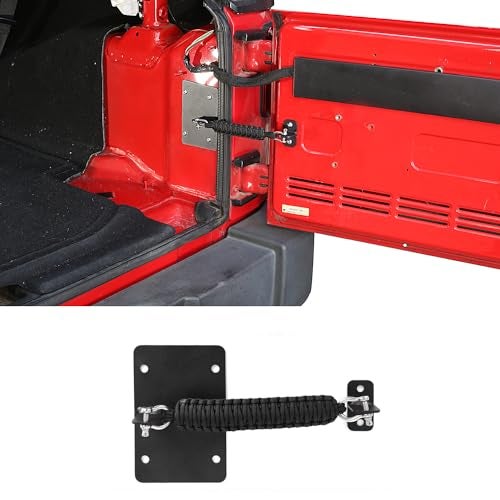 Voodonala for Jeep Wrangler JK JKU 20072018 Tailgate Check Tailgate Door Limiting Straps Door Check LimiterInterior Replacement Update Accessories - Image 1