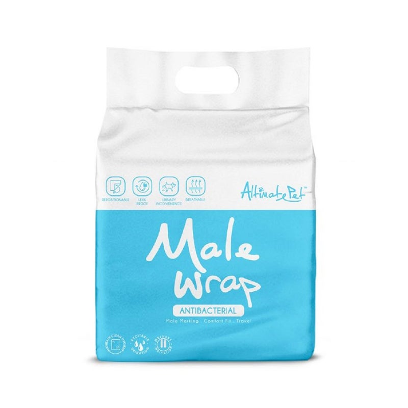 Altimate Pet Male Wrap Dog Diaper - 7 pcs - Giant Breed