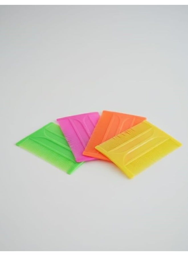 Durable double-sided comb for removing lice and nits from hair – effective and safe for all ages (2 pieces) Multi-colored - Image 1