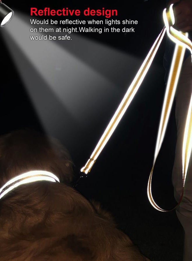 Joytale Double-Sided Reflective Dog Leash, 6 FT/5 FT/4 FT, Padded Handle Nylon Heavy Duty Leashes for Small & Medium Dogs Walking, Khaki, 6FT - Image 4