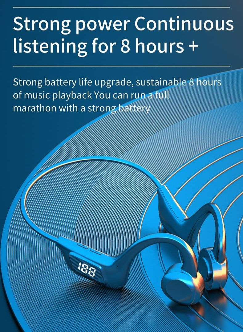 Excefore Bluetooth Headphones Bone Conduction Open Ear Wireless Earphone Sport Headset Waterproof with Mic for Gym, Cycling, Hiking - Image 4