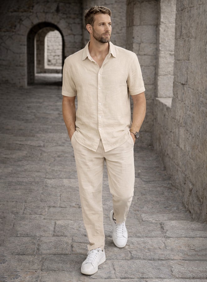 Hero Basic - Spanish linen short-sleeved shirt
