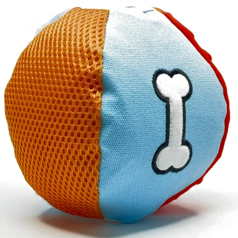 Glory To Dog Large Soft Ball Plush Dog Toy Chewable Plush Squeaky Ball Stuffed with Fluff for Puppies and Medium Breeds - Image 2
