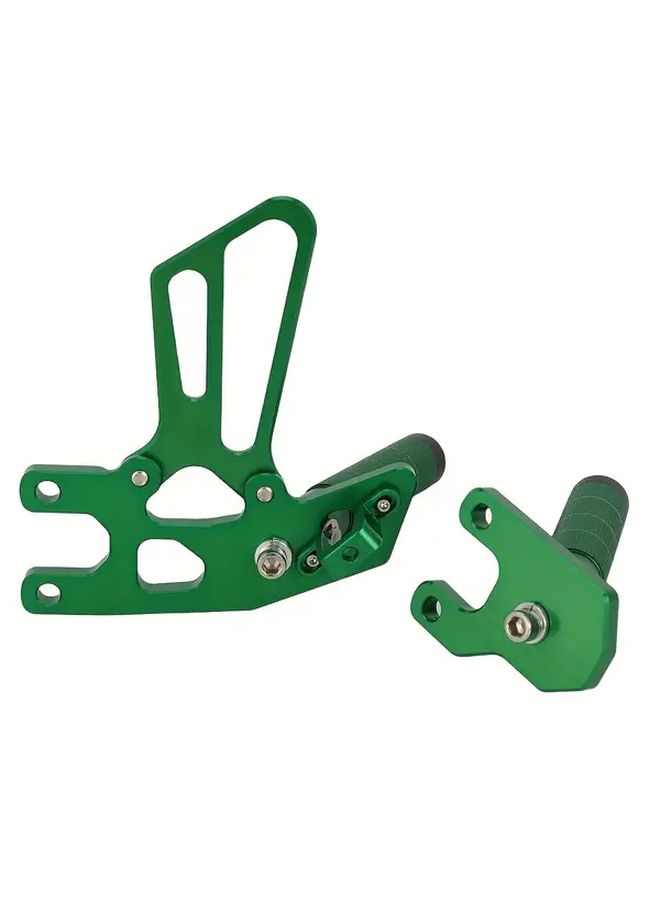 ممسكات القدم الخلفية القابلة للتعديل من نوع CNC سوداء للراكب الخلفي، مناسبة لدراجات KAWASAKI KLX230 (2020-2025)، KLX230SM (2024-2025)، KLX230S ABS (2022-2023)، KLX230 ABS (2021)، وKLX230SE (2022). - Image 5