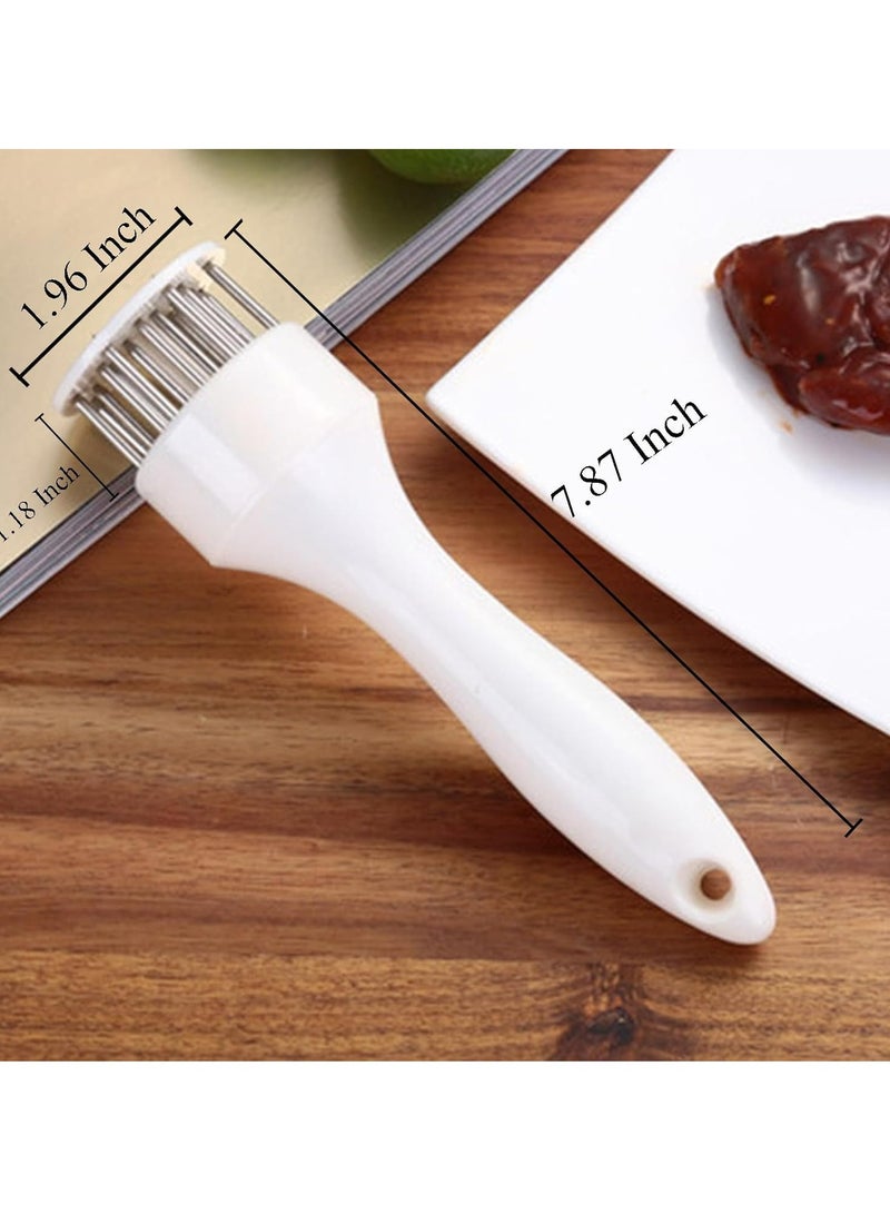 Oasisgalore 21-Pin Stainless Steel Meat Tenderizer Tool for BBQ, Fish, Pork, Beef, Chicken, Steak (White)  - Image 5