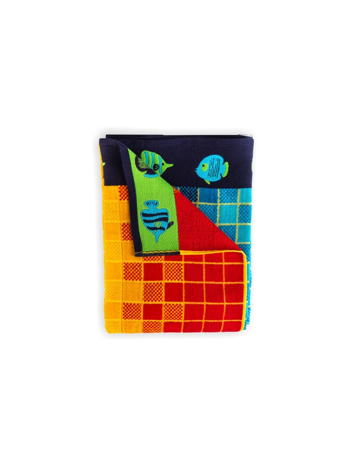 SIGNOOLA Signoola Beach Towel 90 x 170 cm Squares , 100% cotton.  - Image 3