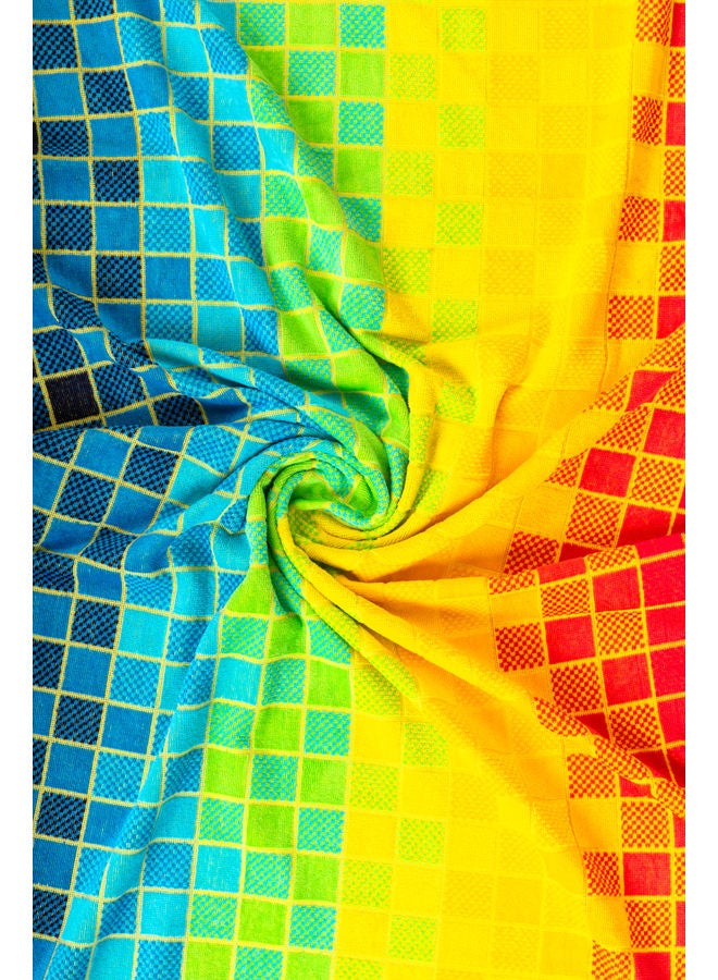 SIGNOOLA Signoola Beach Towel 90 x 170 cm Squares , 100% cotton.  - Image 5