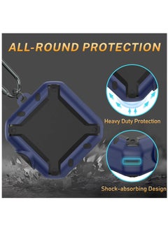 Excefore Case for Beats Fit Pro, Protector Compatible with Beats Fit Pro 2021 with Switch Lock/Keychain/Silicone Anti-Drop Bracelet, Secure Lock,  Blue  - Image 3