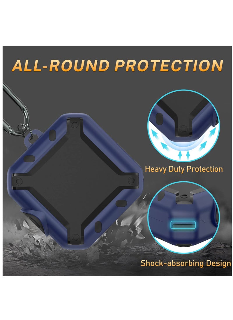 Excefore - Case for Beats Fit Pro, Protector Compatible with Beats Fit Pro 2021 with Switch Lock/Keychain/Silicone Anti-Drop Bracelet, Secure Lock,  Blue - Image 1