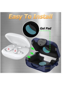 Excefore Case for Beats Fit Pro, Protector Compatible with Beats Fit Pro 2021 with Switch Lock/Keychain/Silicone Anti-Drop Bracelet, Secure Lock,  Blue  - Image 4