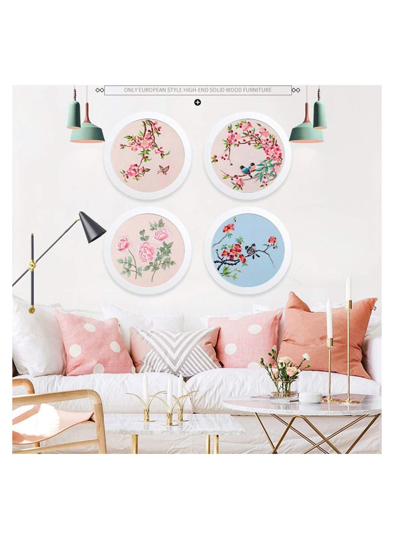 SYOSI - KASTWAVE Embroidery Starter Kit with Pattern DIY Beginner Stitch Kit, Color Cross Stitch Threads Needle Point, Including Stamped Cloth, Bamboo Embroidery Hoop, Color Threads, Needles (Butterfly) - Image 1