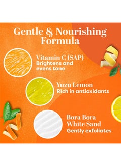 TruSkin TruSkin Vitamin C Gentle Face Scrub - Brightening Daily Face Exfoliator for All Skin Types - Softens & Smooths Skin with Vitamin C, Yuzu Lemon, and Exfoliating Bora Bora White Sand - 4 Fl. Oz  - Image 4