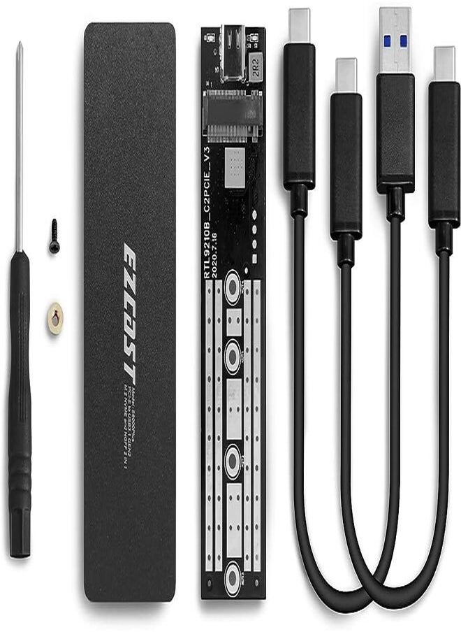 EZcast Dual PCI-E M.2 Nvme Ngff Sata 2 in One Portable SSD Enclosure Black - pzsku/ZD301C6864AE8BF3F9187Z/45/_/1691044797/297248e2-3bb2-477c-9751-b7228f275c3f