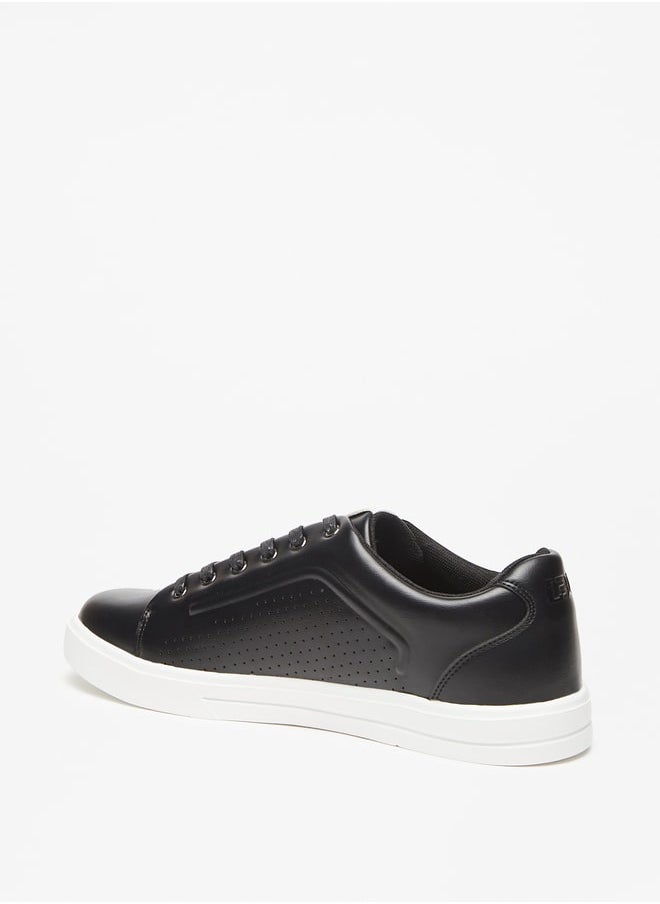LBL by Shoexpress Men's Textured Lace-Up Sneakers  - Image 2