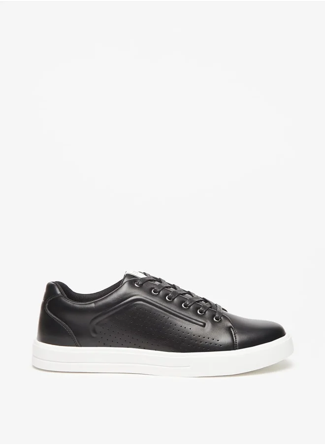 ال بي ال من شو اكسبرس Men's Textured Lace-Up Sneakers