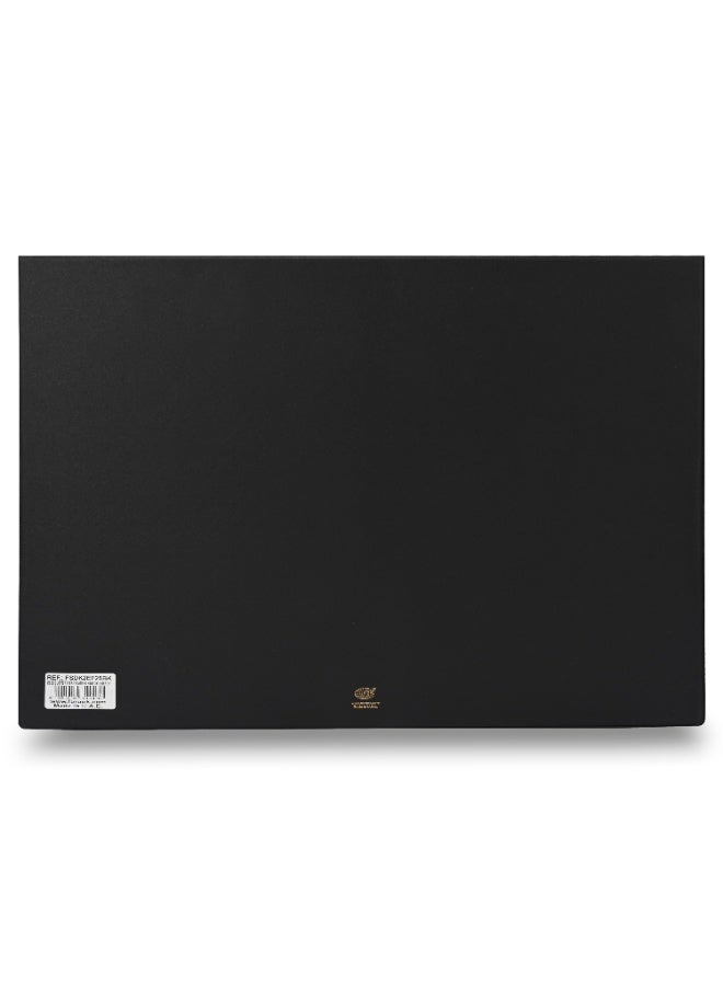 FIS 2026 Year Planner – Black PVC Desk Blotter, 490x340mm, 12 Monthly Sheets, Bilingual (English/French), Ideal for Desk Use, Daily Notes & Reminders – FSDK2EF26BK - Image 4