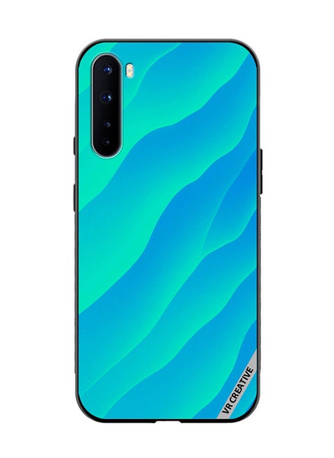 Protective Case Cover For OnePlus Nord Blue Abstract2 Design Multicolour