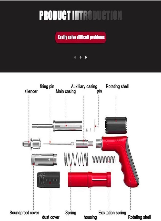 Small Steel Hand Nailer, Wire Slit Decorating, Shot Gun for Penetrating Concrete Walls, Diameter 7.3mm, Adjustable Force