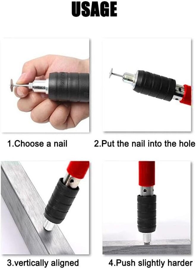 Small Steel Hand Nailer, Wire Slit Decorating, Shot Gun for Penetrating Concrete Walls, Diameter 7.3mm, Adjustable Force