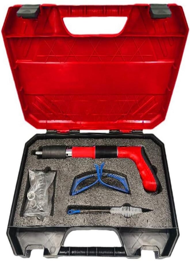 Small Steel Hand Nailer, Wire Slit Decorating, Shot Gun for Penetrating Concrete Walls, Diameter 7.3mm, Adjustable Force