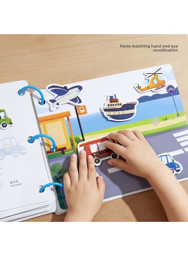 Bernshi Early Childhood Kindergarten Velcro Tear Book Children's Educational Handmade Paste Toys For Girls-Color:Paste The Book Enlightenment ZJ94 - Image 4