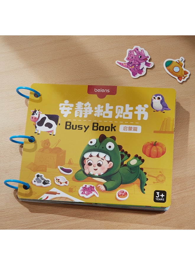 Bernshi Early Childhood Kindergarten Velcro Tear Book Children's Educational Handmade Paste Toys For Girls-Color:Paste The Book Enlightenment ZJ94 - Image 1