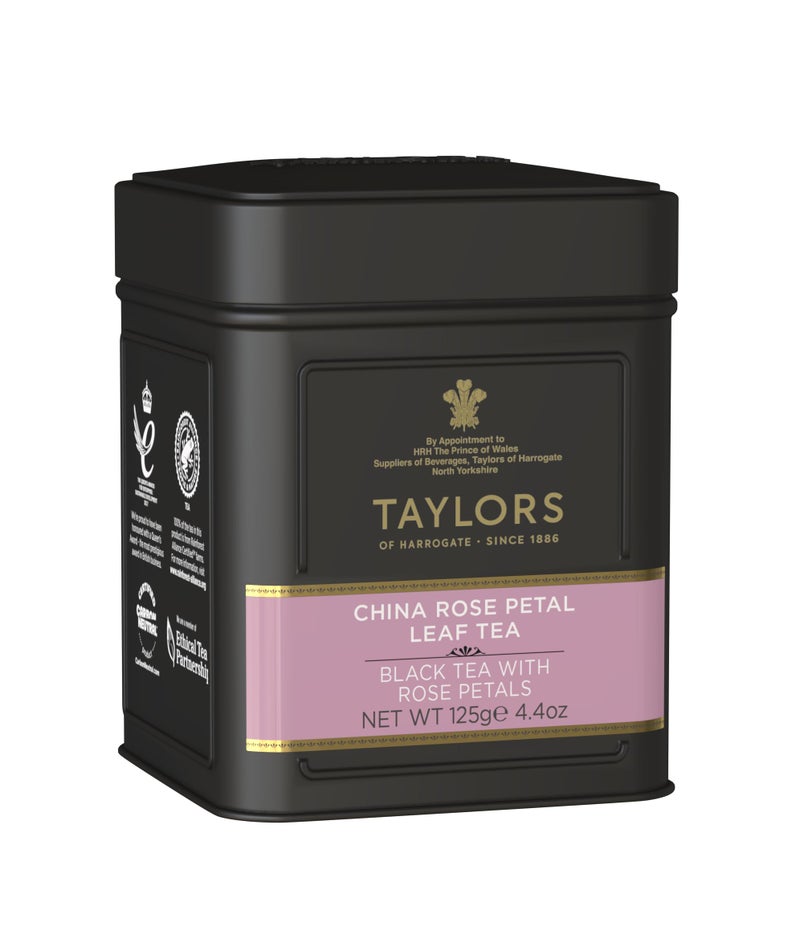 Taylors of Harrogate China Rose Petal Loose Leaf, 4.41 Ounce Tin - Image 3