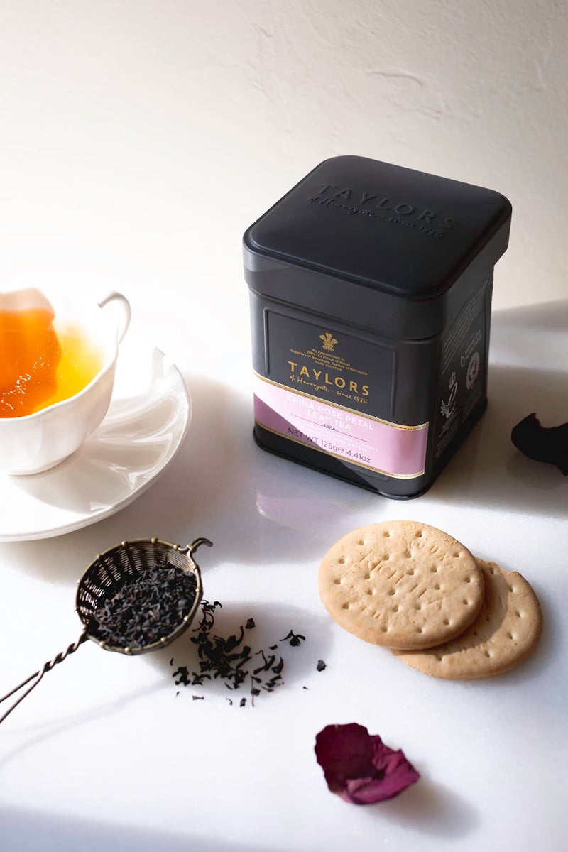 Taylors of Harrogate China Rose Petal Loose Leaf, 4.41 Ounce Tin - Image 4