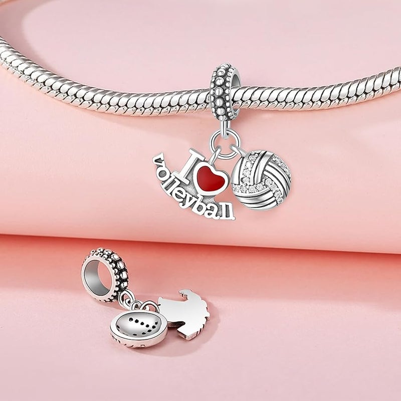 CYCUFF 925 Sterling Silver Charms Suitable for Bracelet Pendants Beads, Charm Necklaces Jewellery Gift for Women Girls - Image 2
