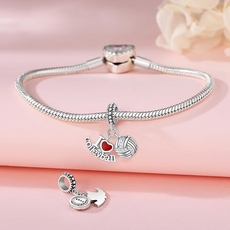 CYCUFF 925 Sterling Silver Charms Suitable for Bracelet Pendants Beads, Charm Necklaces Jewellery Gift for Women Girls - Image 3