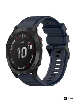 Garmin Fenix 6 GPS 22mm Horizontal Texture Silicone Watch Band with Removal Tool
