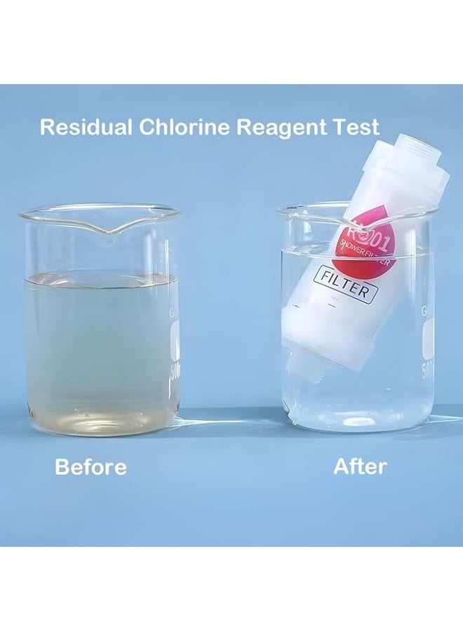 H201 2-Piece Lavender & Jasmine Shower Filter Set - Powered by Vitamin C - Water Purifier with Triple Technology System - Ideal Shower Head Filter for Treating Dry Skin and Hair Loss - Image 5