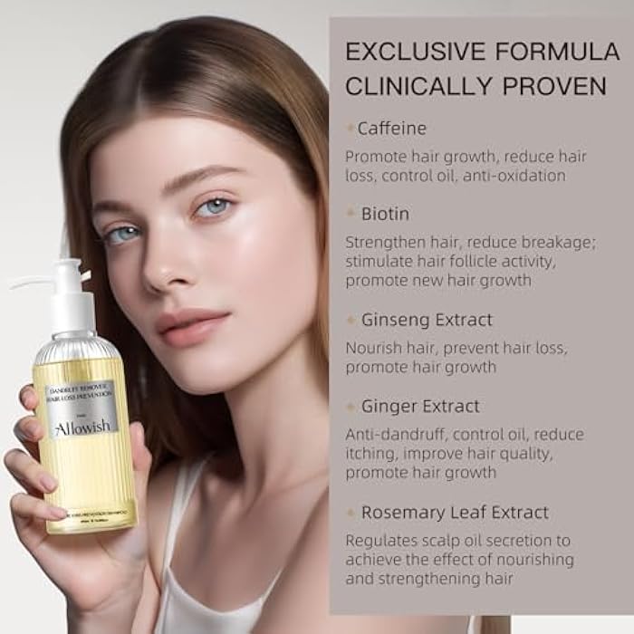 Hair Loss Shampoo for Thinning Hair with Biotin Ginger | Rosemary Shampoo for Hair Growth & Healthy Hair Thickening & Strengthening, Hydrating, Volumizing - Image 5