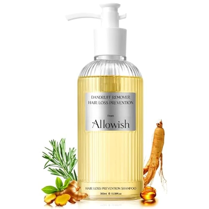 Hair Loss Shampoo for Thinning Hair with Biotin Ginger | Rosemary Shampoo for Hair Growth & Healthy Hair Thickening & Strengthening, Hydrating, Volumizing - Image 1