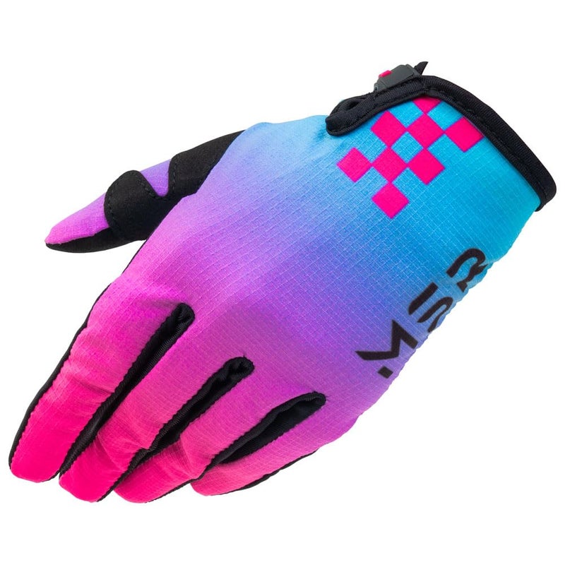 MSR Nova MTB Mountain Bike Dirt Bike Motocross MX BMX Outdoor Sports ATV UTV Powersports Riding Gloves for Women Medium Blue/Pink - Image 1