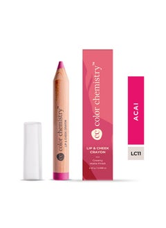 Color Chemistry Color Chemistry Acai Lip And Cheek Crayon - 2.49 g, Vegan, Ultra-Matte, Non-Drying, Pigmented And Long-Stay Lipstick, Multi-Use Lip Crayon  - Image 1