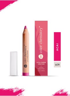 Color Chemistry Color Chemistry Acai Lip And Cheek Crayon - 2.49 g, Vegan, Ultra-Matte, Non-Drying, Pigmented And Long-Stay Lipstick, Multi-Use Lip Crayon  - Image 5