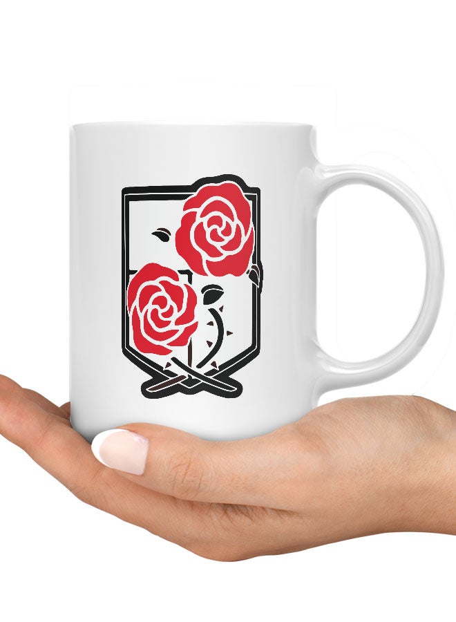 LIT Attack on Titan Mug Attack on Titan Mug for Coffee Garrison Regiment Gift Mug PCB Design Attack on titan Emblem Tattoo Design Rose-Manga Comic Style - Image 3