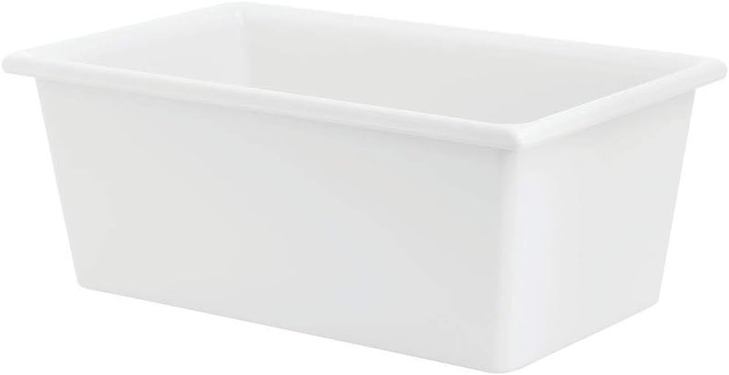 Hubert Smartfit 1/4 Size White Melamine Cold Food Pan - 6 1/5"L x 10"W x 4"D - Image 3