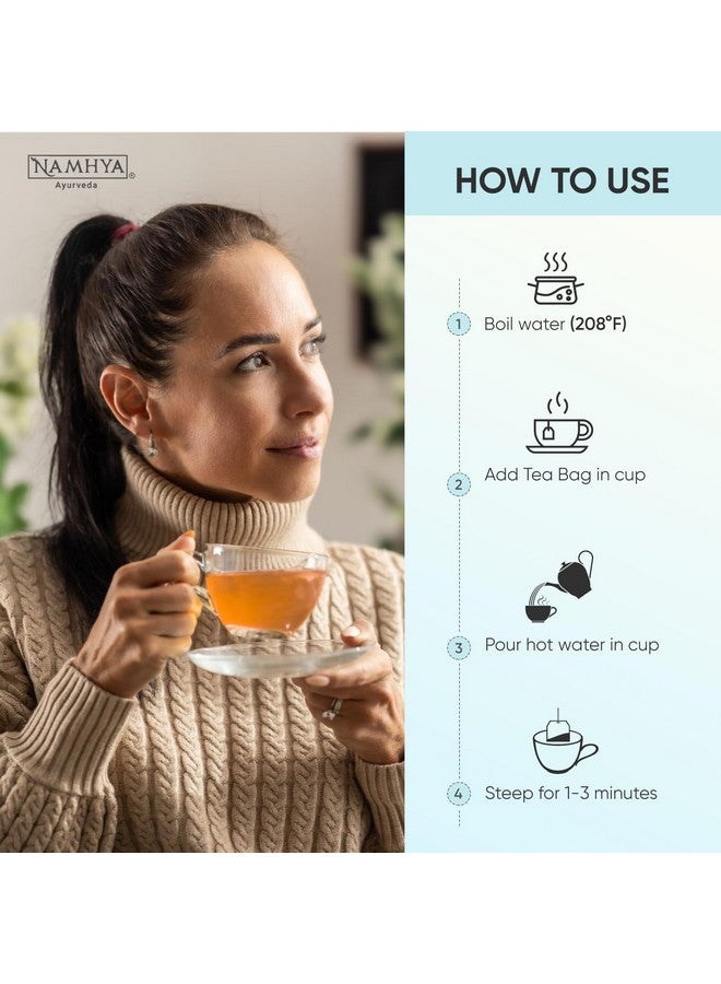 NAMHYA شاي تنظيف الكبد من ناميا مع هاراد وخرشوف الحليب | شاي ديتوكس بالأيورفيدا | - 25 حصة - Image 5