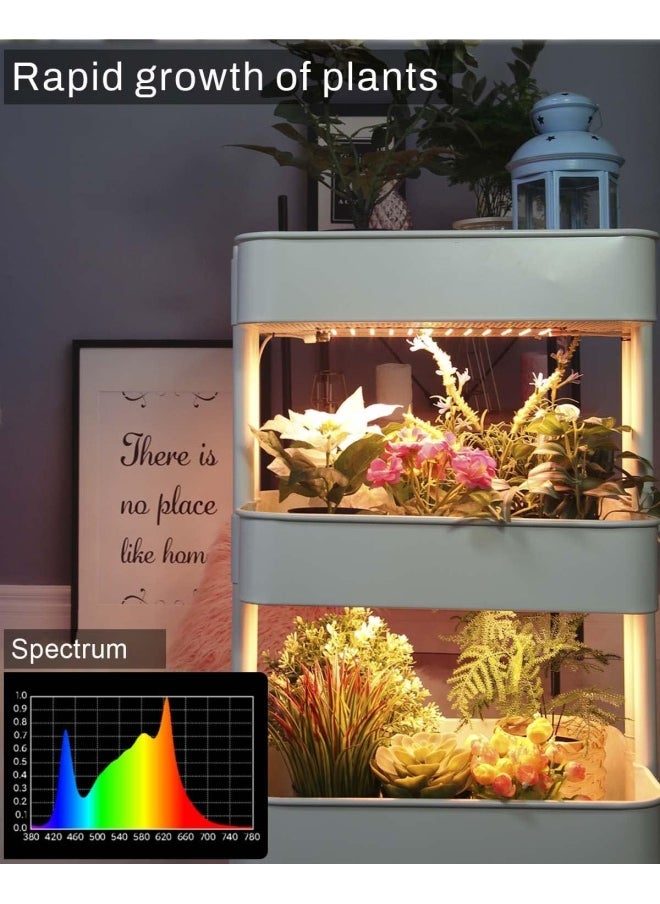Generic - Aplant Aplant Grow Light, 20W Ultra-Thin Led Grow Lights For Indoor Plants Full Spectrum, 6/10/12H Timer Plant Light, 132 Leds Under Cabinet Plant Growing Lamp Strip For Seedlings, Veg, Flowers - Image 1