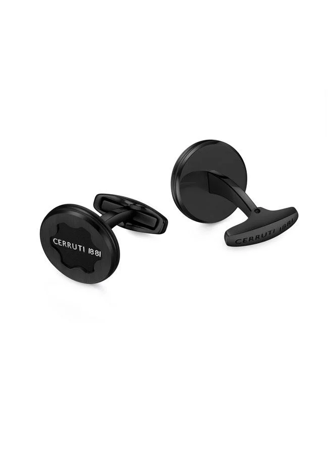 CERRUTI 1881 Marco Pen and Cufflinks Black Set box for Men's