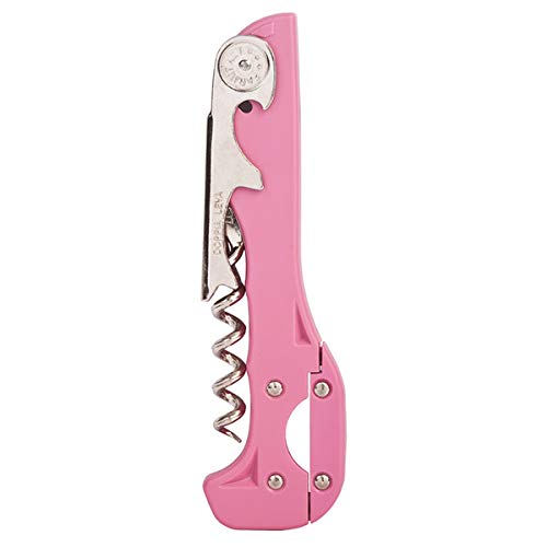 Franmara Boomerang TwoStep Corkscrew Wine Opener with BuiltIn Foil Cutter and Bottle Opener Pink