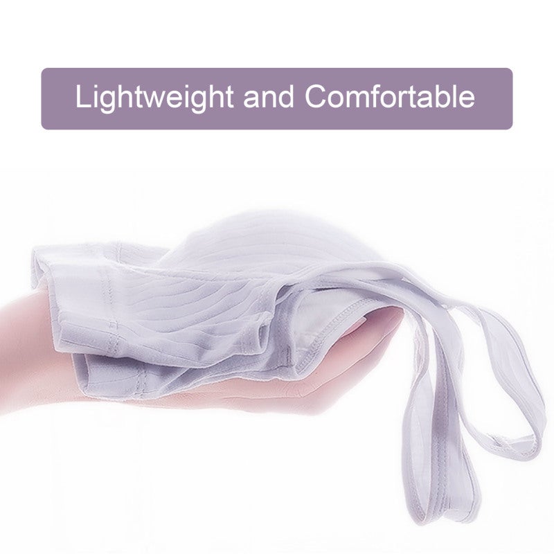 Front Button Bra: XX-Large Beige Cotton Skin-friendly Breathable Bra - No Underwire Full Coverage With Removable Pads Bra for Sleeping Nursing Maternity Pregnancy Leisure Lounging - Image 5